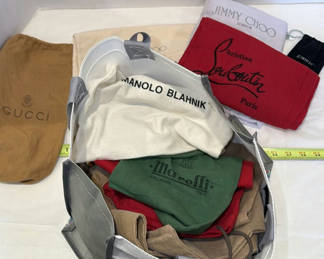 Lot 331: Designer Shoe Dust Bags and Storage Tote