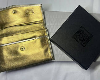 Lot 91: Bonwit Teller Gold Clutch Purse with Box