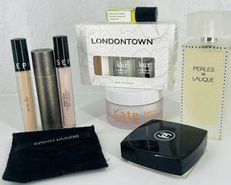 Lot 26: Mixed Beauty and Fragrance Products Including Lalique, Sephora, Londontown, and Chanel