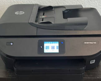 Lot 183: HP Envy Photo 7858 Printer and Staples Paper Shredder