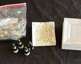 Lot 121: Disposable Party Tableware and Champagne Bubble Bottles