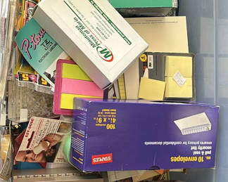 Lot 186: Office Supplies and Electronics Lot with Brother P-touch Label Maker
