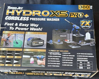 Lot 211: TurboJet Hydro X5 Pro+ Cordless Pressure Washer