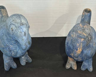 Lot 169: Pair of Blue puffin Figurines
