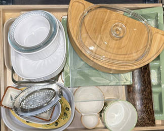 Lot 288: Assorted Serving Dishes, Bowls, and Decorative Kitchenware
