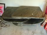 GREAT FAUX MARBLE COFFEE TABLE
