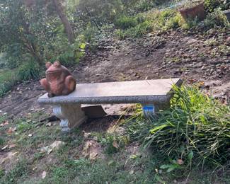 Concrete bench