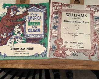 Vintage advertising litter bag 