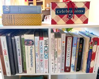 Cookbooks: diet, juicing, Joy of Cooking