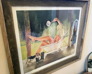 Bath-related wall art