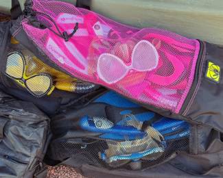 Snorkel fin + mask sets