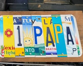 License plate art