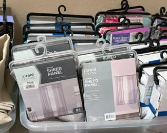 Curtain panels, most new in package