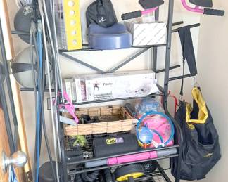 Assorted exercise equipment