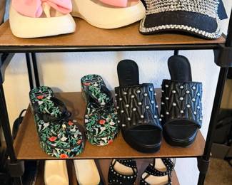 Women’s shoes (size 8): Converse, Coach, Talbots, Jimmy Choo, Prada, Karl Lagerfeld, Chinese Laundry, Nine West
