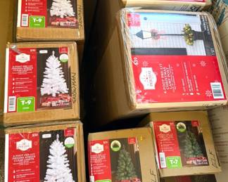 Christmas trees, many new in box!