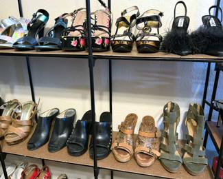 Women’s shoes (size 8): Converse, Coach, Talbots, Jimmy Choo, Prada, Karl Lagerfeld, Chinese Laundry, Nine West