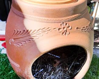 Ceramic chiminea