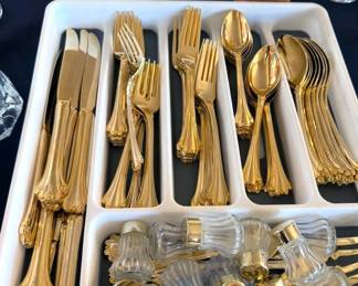 Gold-plated silverware