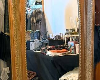 Faux-vintage full-length mirror
