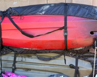 Kayaks + kayak rack (holds two)