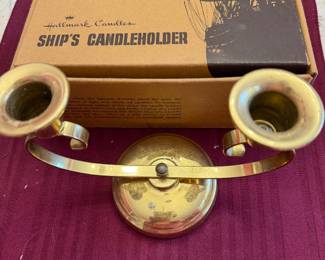 Brass candlesticks