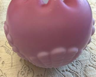Satin glass vase