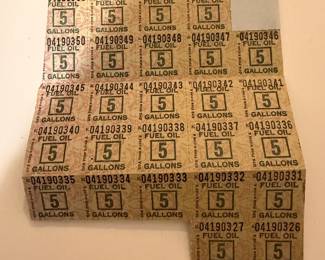 WW ll gas rations tickets