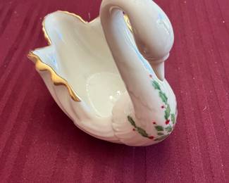 Lenox Christmas swan