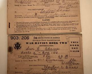 Vintage War ration book