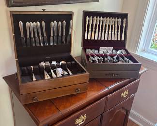 SEVERAL SETS OF SILVER PLATE FLATWARE