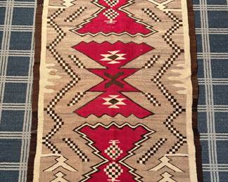 hand-woven Navajo wool rug