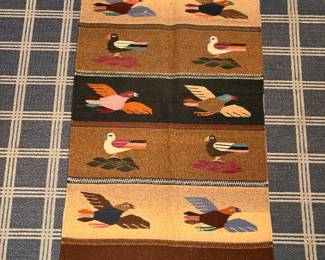 Handwoven wool rug