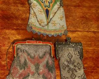 Antique Whiting & Davis mesh purses