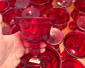 Beautiful Fostoria goblets, 3 sizes
