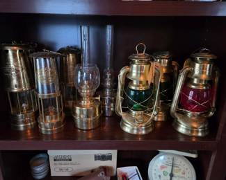Vintage oil lamps