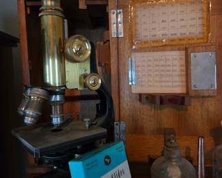 Brass microscope 