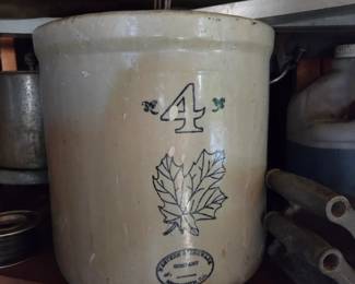 Antique western stoneware crock