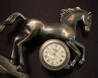 Karado Horse Figural Quartz Desk Clock