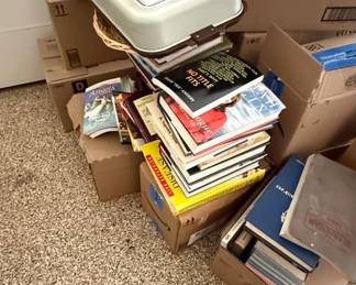 Assorted Lot of Books and Vintage Kitchenware