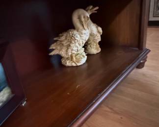 Vintage A. Santini Style Sculptural Swan Pair