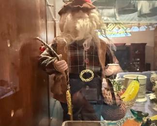 Vintage Fisherman Santa Claus Figurine