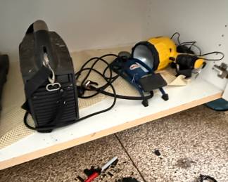 Portable Arc Welder and Handheld Spotlight