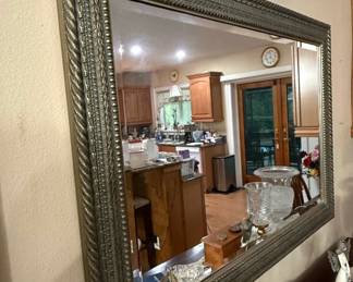 Bassett Silver Beaded Wall Mirror