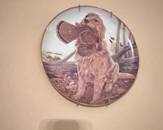 John A. Ruthven Golden Retriever Collector Plate