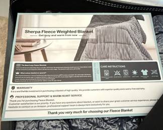 Sherpa Fleece Weighted Blanket