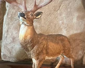 Vintage Resin Whitetail Deer Figurine
