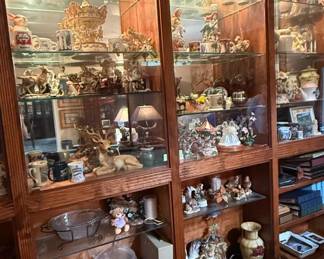 Large Custom Builtin ThreeSection Display Cabinetry