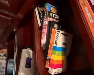 Assorted Vintage VHS Tapes and Blank Media