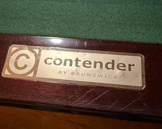 Brunswick Contender Pool Table